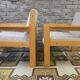 Paire de fauteuils laine bouclette 1970