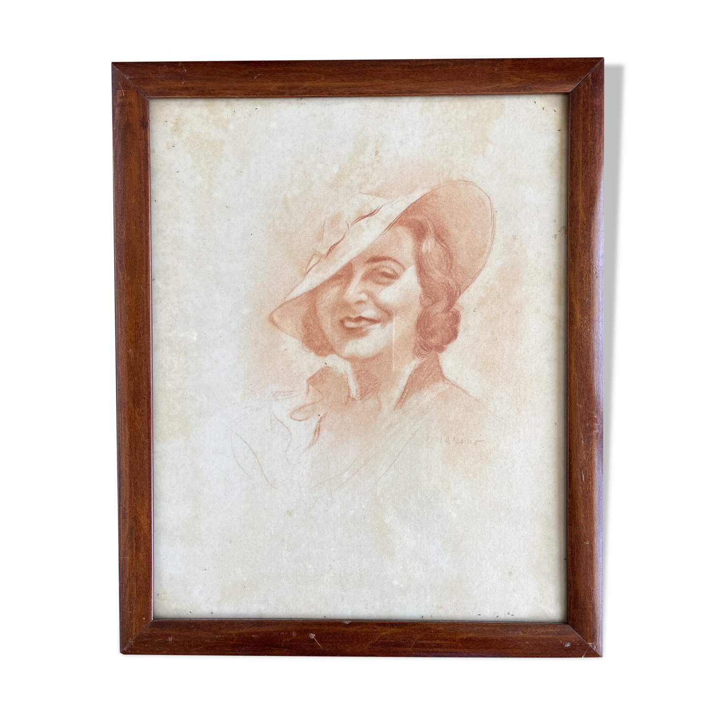 Portrait de femme au chapeau