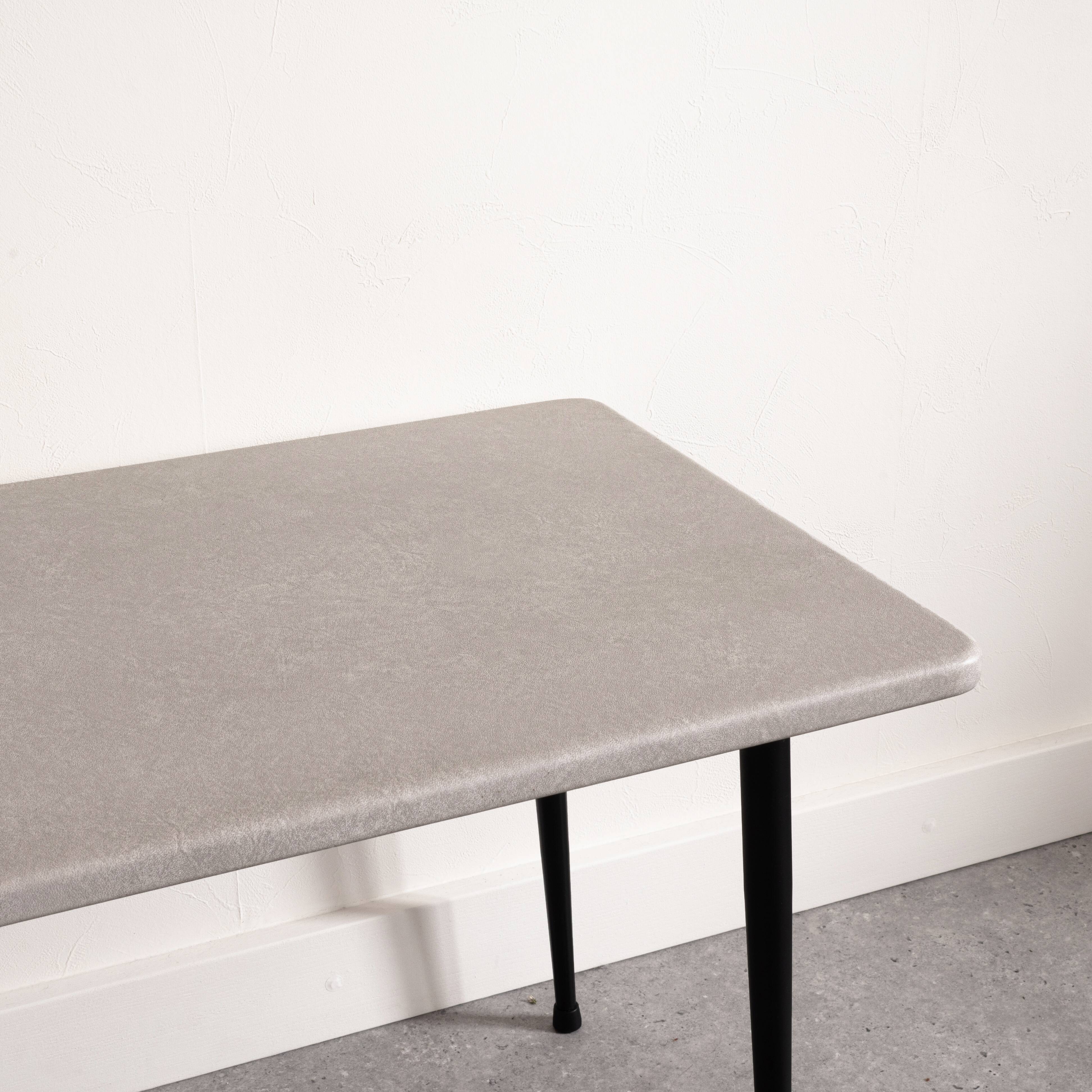 Grey coffee table metal legs