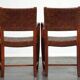 Set of 2 Schuitema design shaker chairs with seat and back in woven leather
