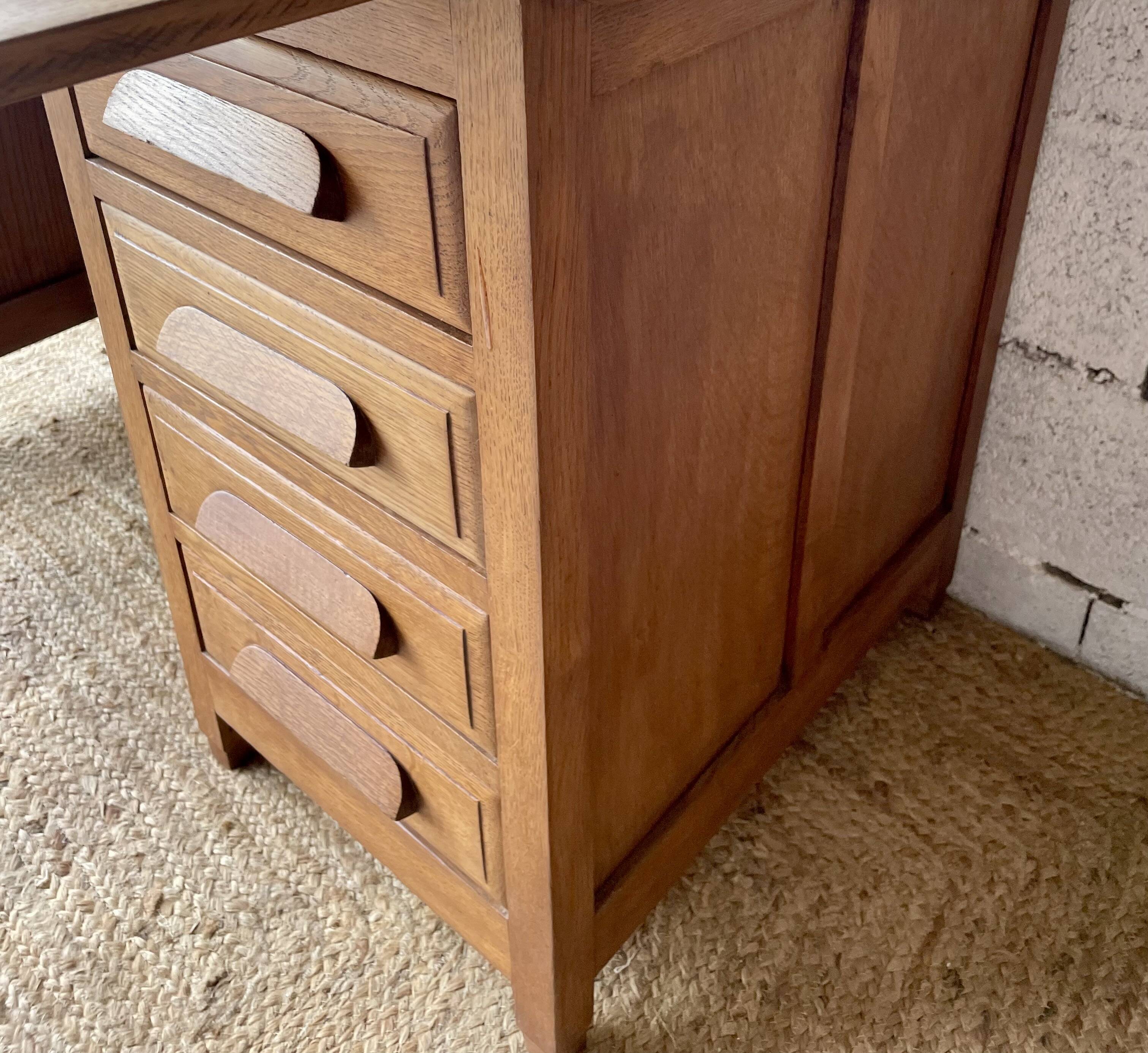 1950s oak desk