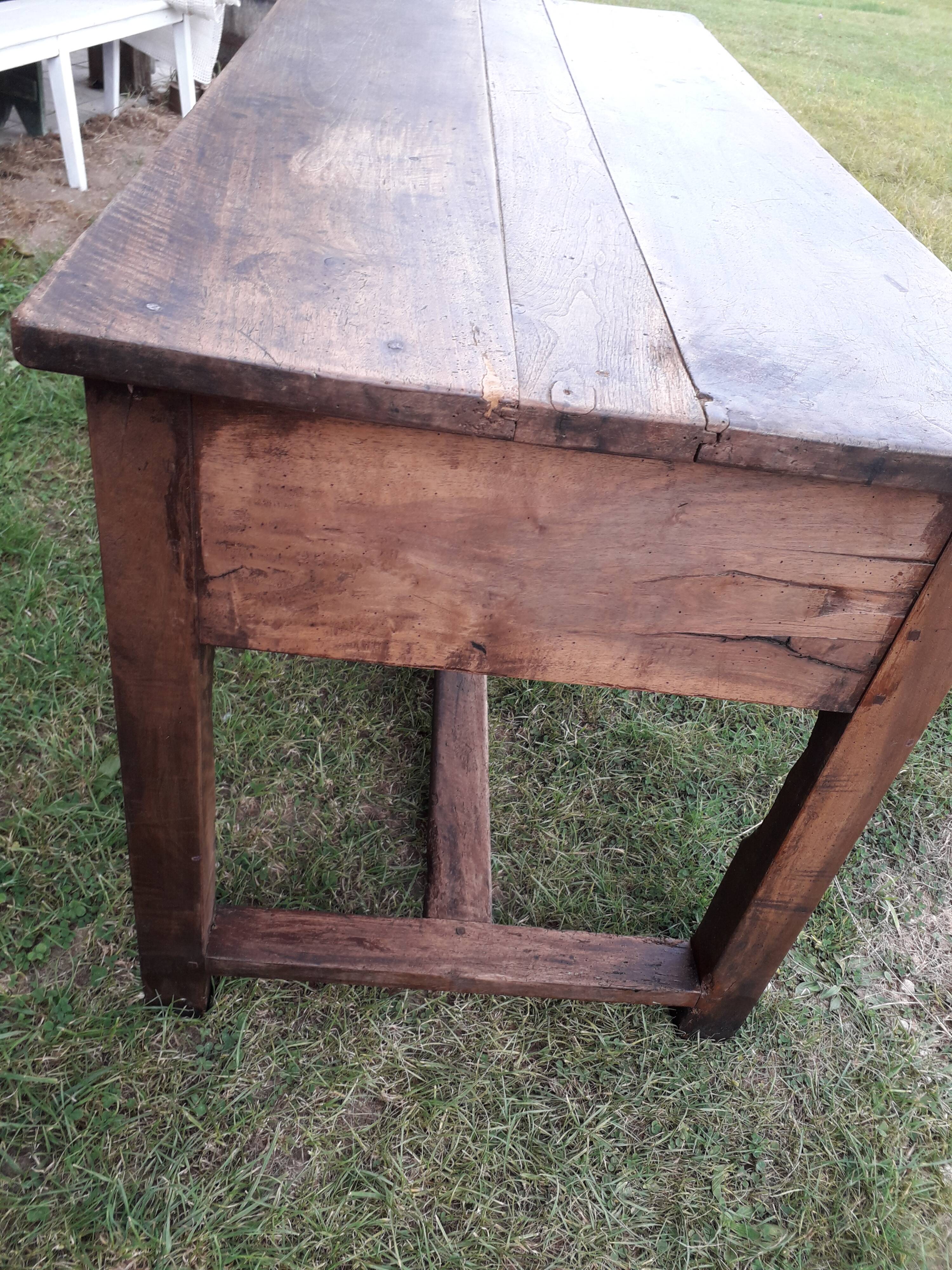 Walnut farmhouse table