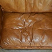 Three-seater leather sofa Viscount William Halo Timothy Oulton