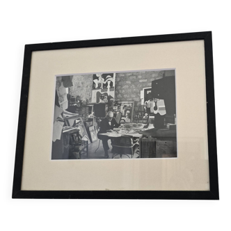 Gisèle Freund (1908-2000) Photograph - Le Corbusier in his studio, 1961