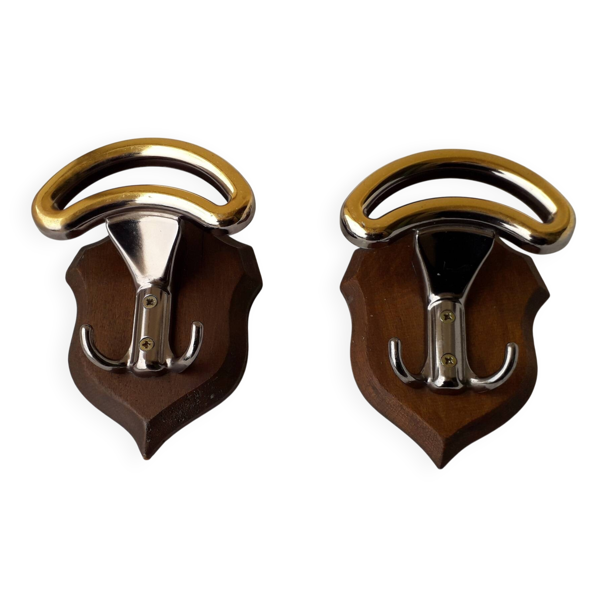 Patères métal chromé