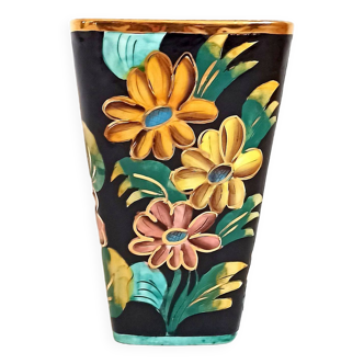 Vallauris Monaco vase floral decoration Height 25.3 cm