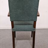 Pair of art deco style bridge armchairs
