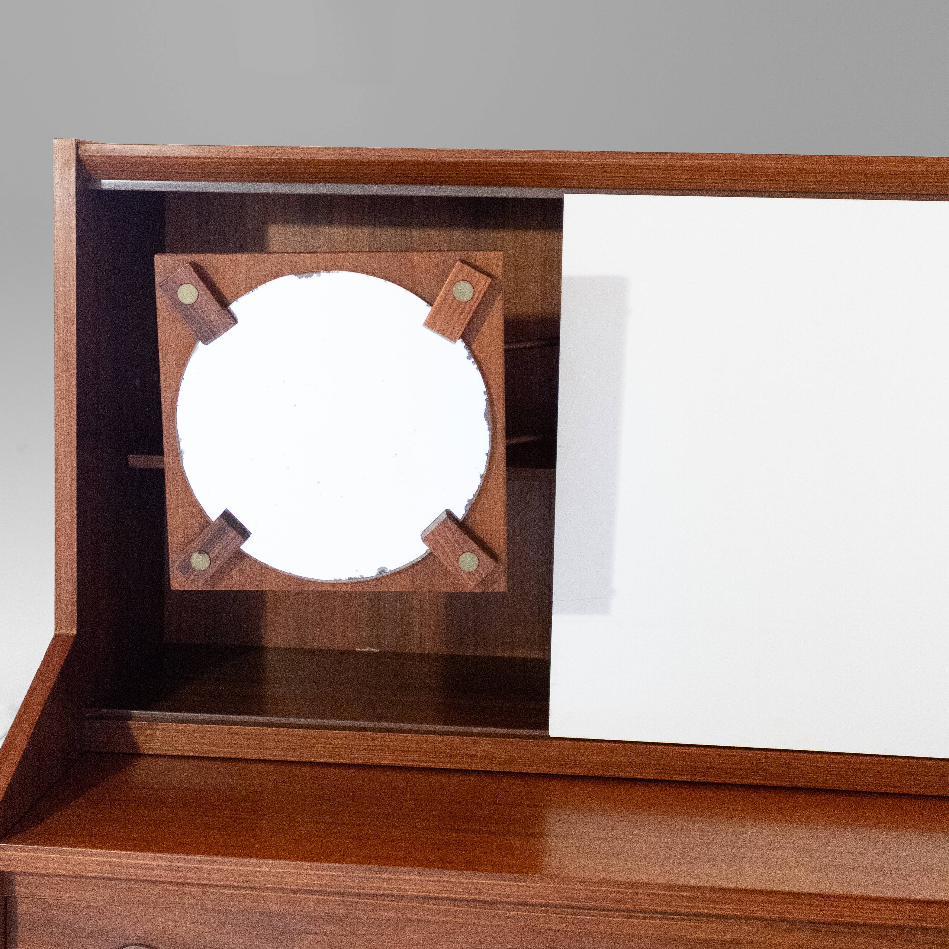 Mid Century Modern Italian Wood Cabinet, George Coslin for 3V Arredamenti P