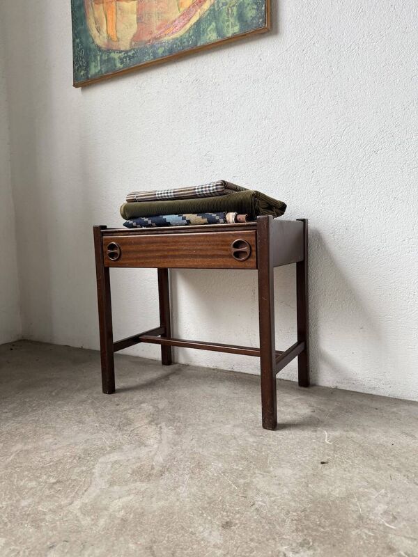 Chevet Jacques Hauville Roche Bobois acajou
