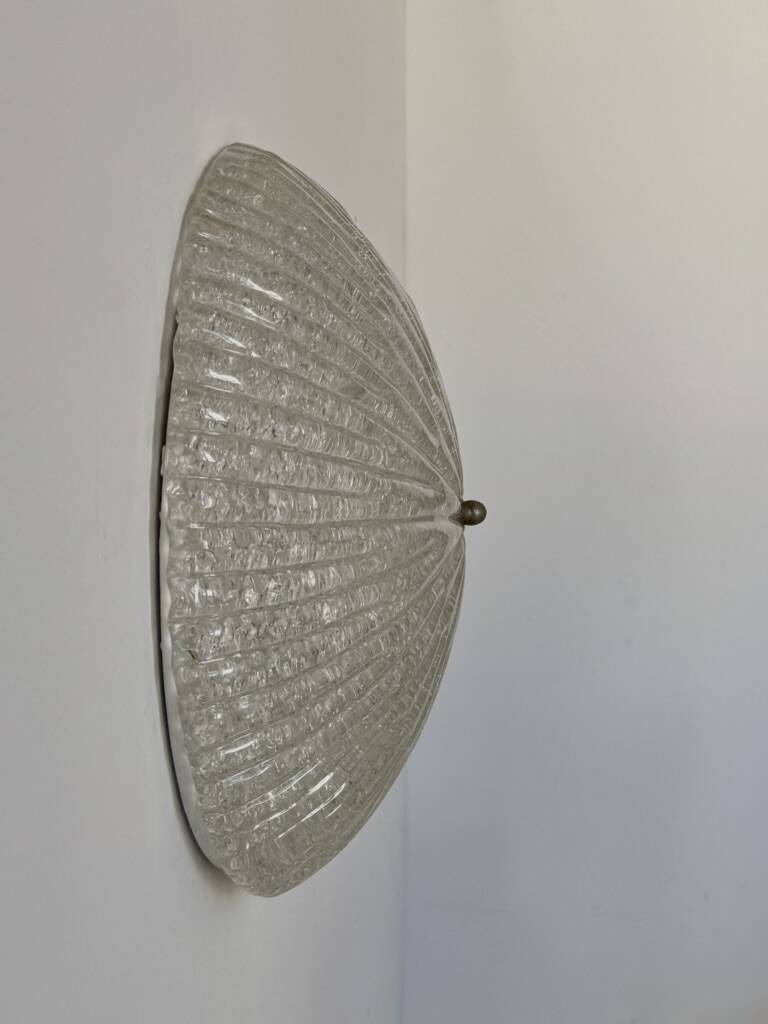 Vintage XL Murano glass wall light, Italy, 1970.