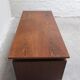 Freestanding modernist writing desk in wengé, 1960s