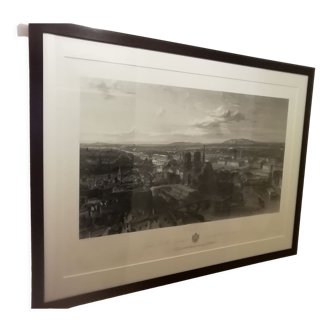 Framed illustration Paris 1865