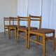 Set of 14 Vintage Scandinavian Dining Chairs / Yugoslav Wooden Bistro Chair
