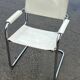 Set of 4 dining chairs in white, S34 Mart Stam/Marcel Breuer style Italy
