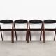 Set of four teak chairs, Danish design, 1970s, designer: Kai Kristiansen