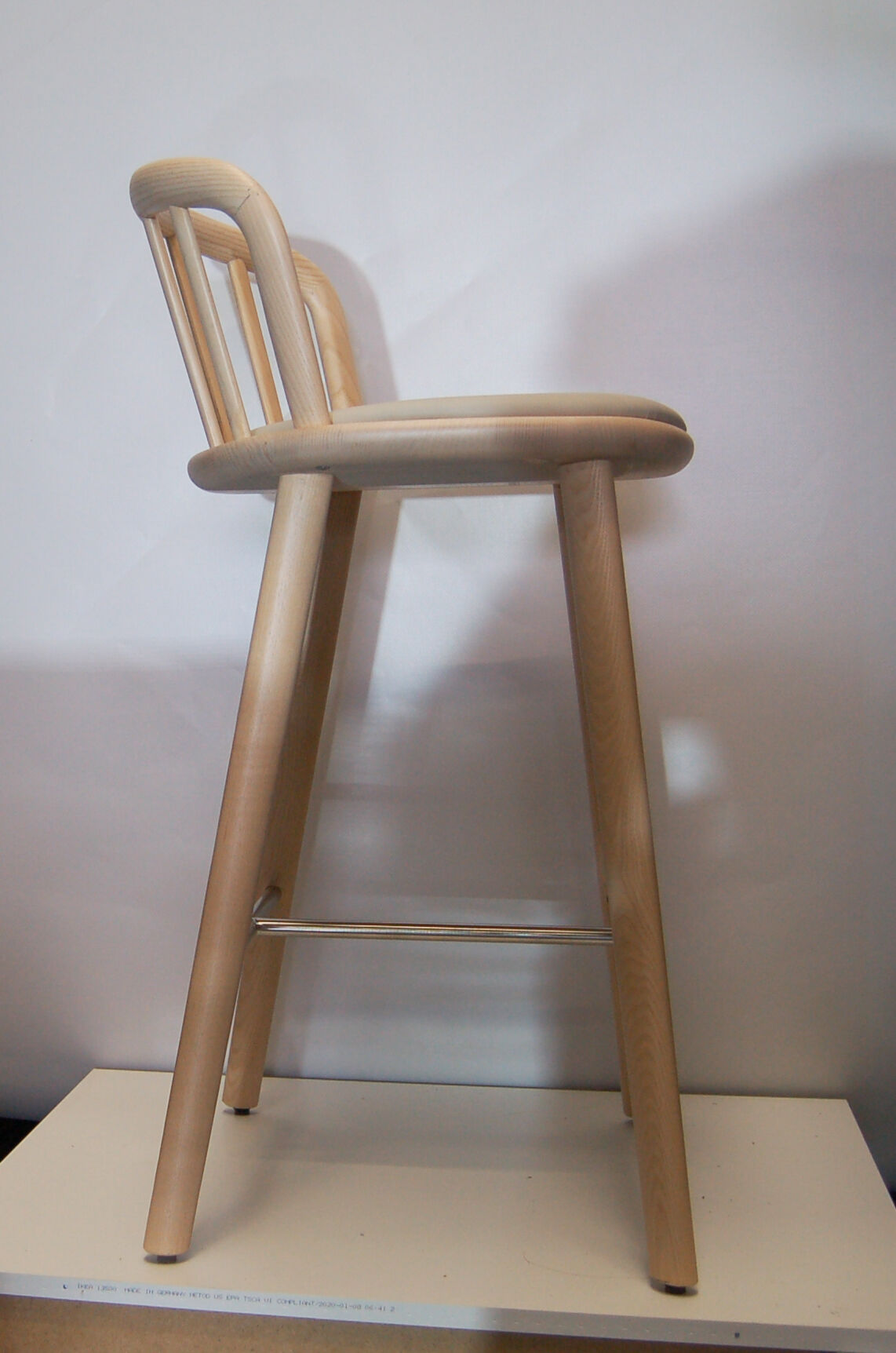 Tabouret Nym frêne massif HA 650  - Pedrali