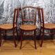 3 Mundus caned bistro chairs