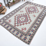 Handmade Wool Oushak Rug