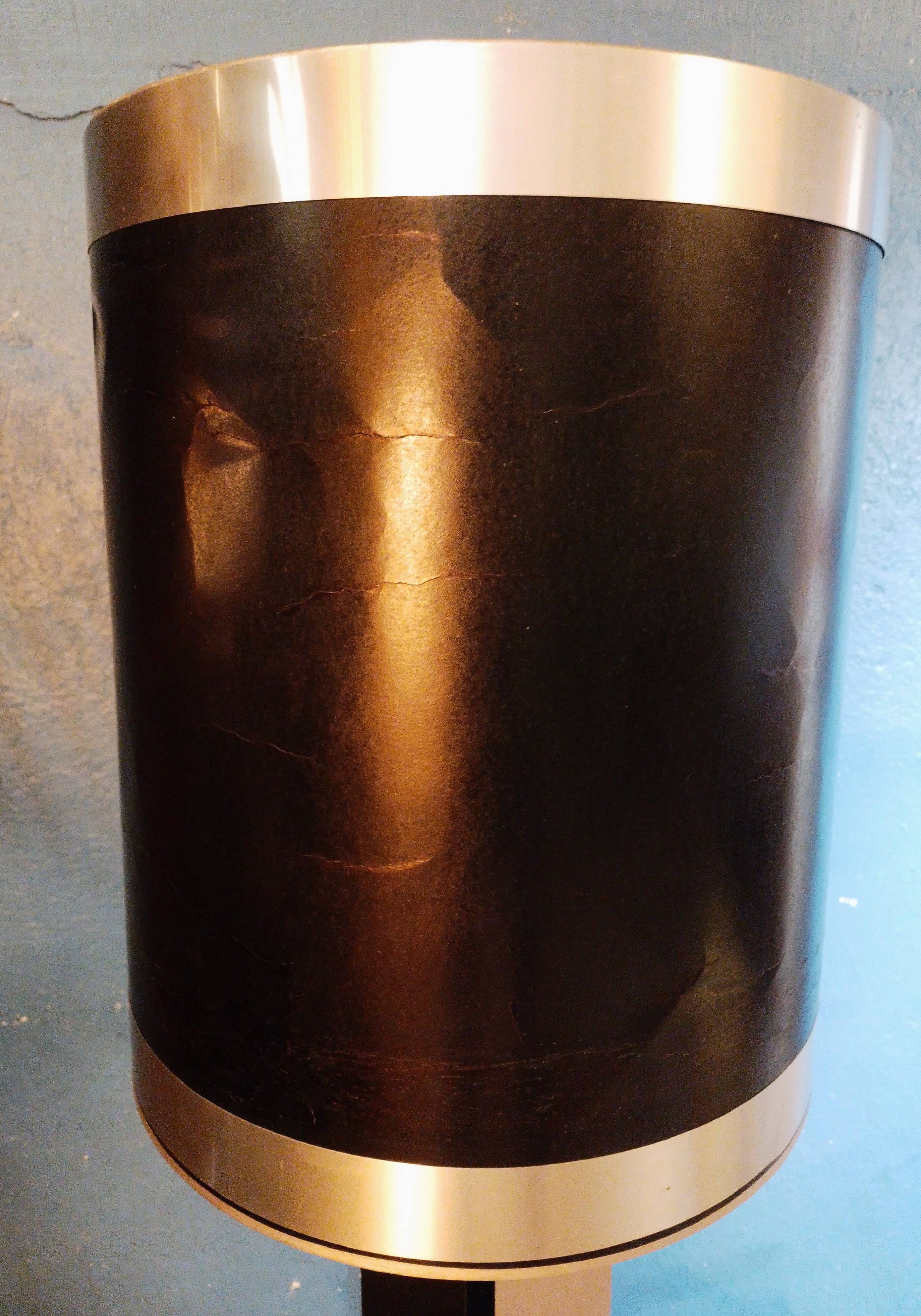 Metal & wood lamp 1970s