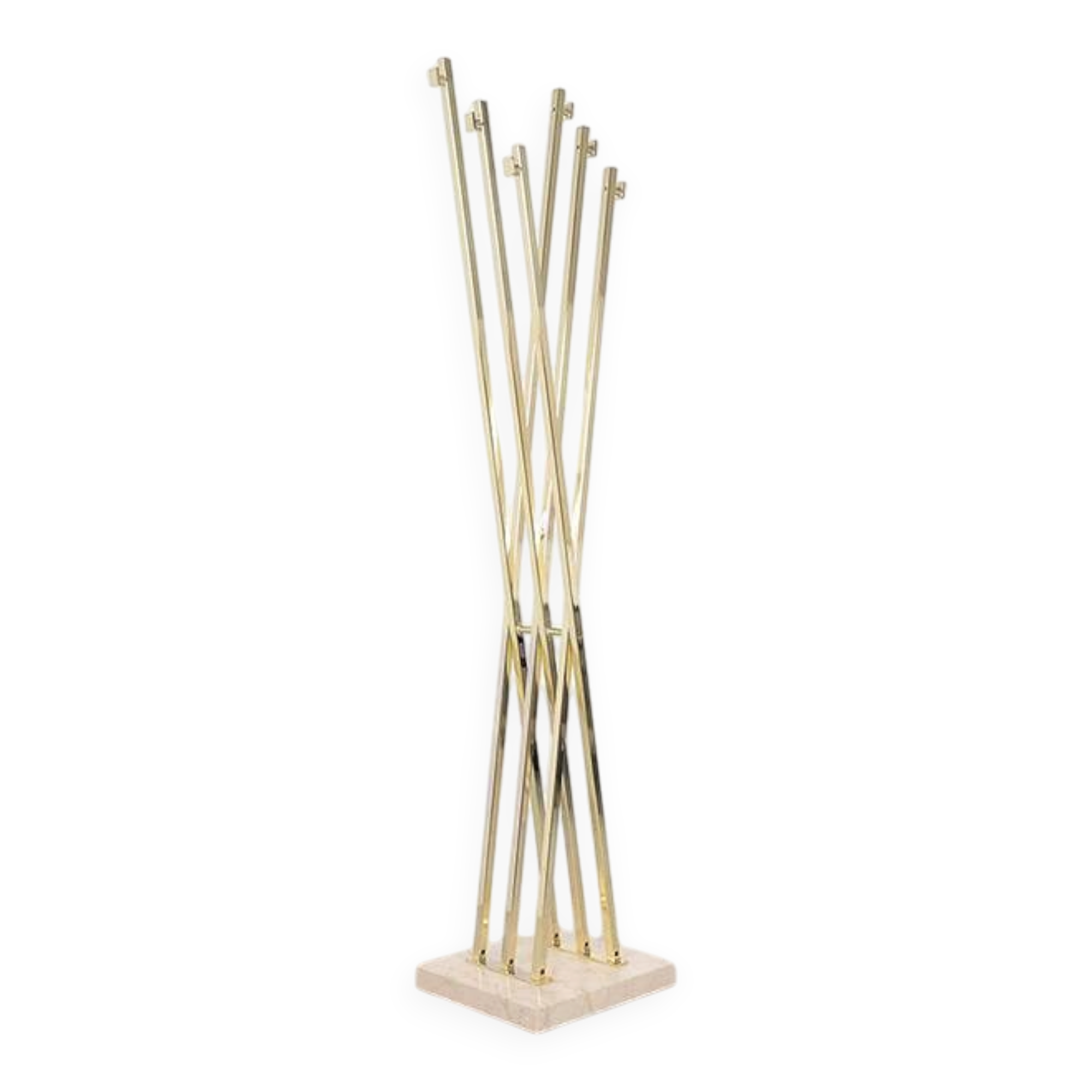 Romeo Rega brass coat rack, 1960s
