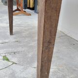 Old rustic farm table in solid oak 19th - 1m12