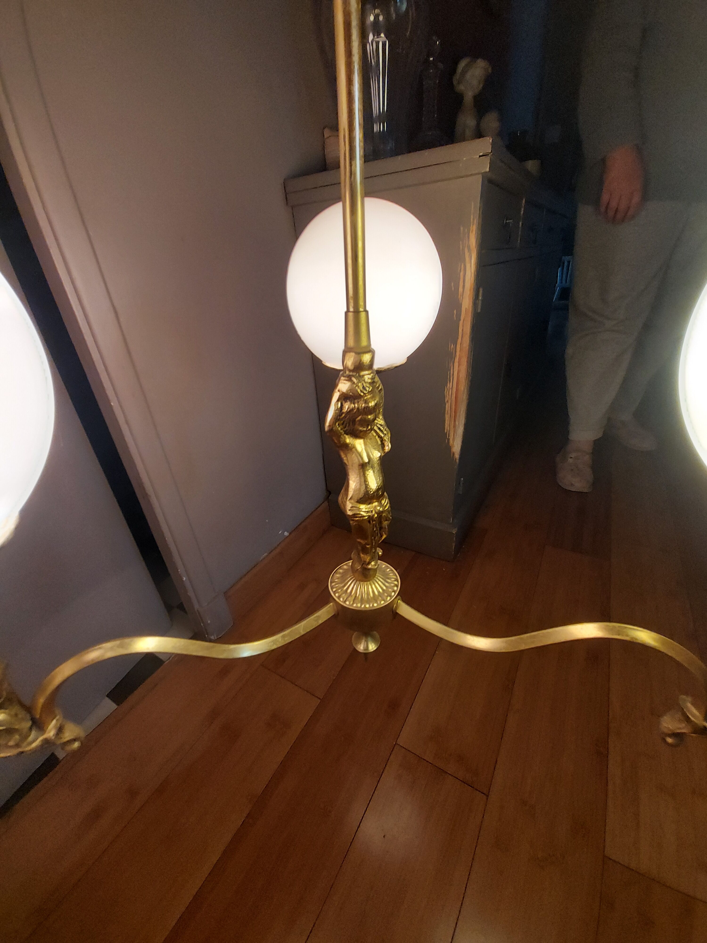 60'S vintage brass chandelier, Cherubin