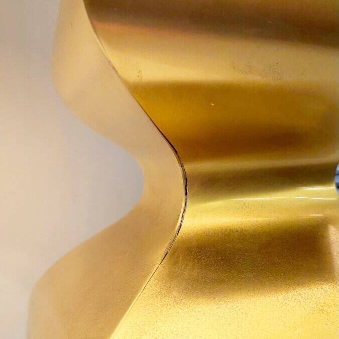 2 brass lamps, circa 1970