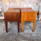 Pair of bedside table scandinavian vintage wood