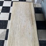 Table basse vintage en travertin