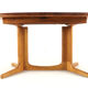 Glostrup oval 2x extendable dining table - massive teak - danish design