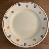 5 assiettes à dessert anciennes Sarreguemines XXème siècle