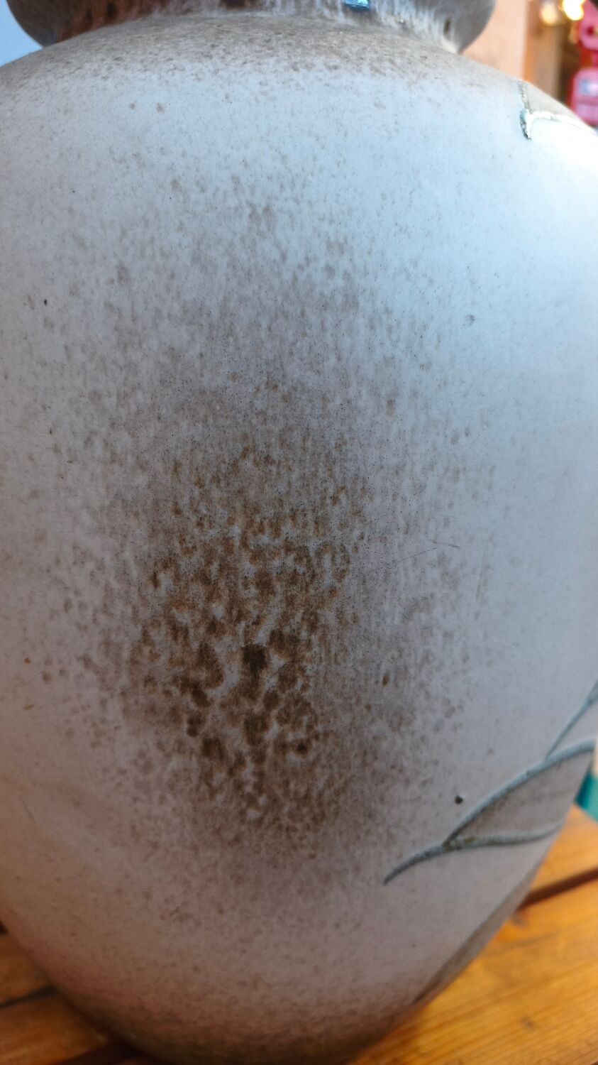 Vintage bamboo ceramic vase - West Germany