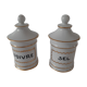 Limoges porcelain pepper and salt duo