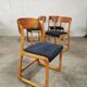 Lot de 4 chaises Baumann Traineau retapissées