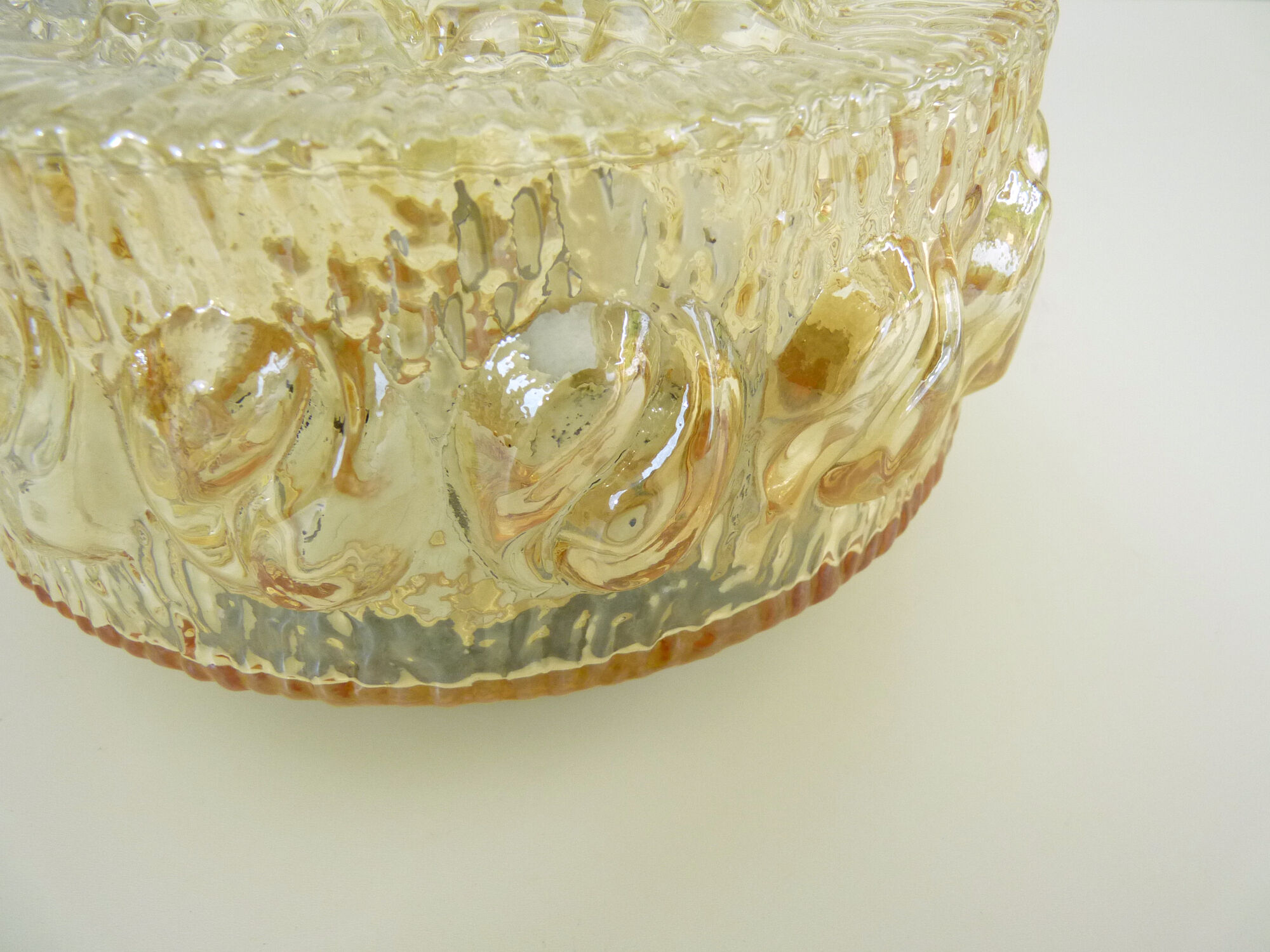 vintage amber glass ceilling