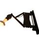 Scissor lamp | Harmonica lamp | wall lamp | vintage | Teak | 70's |