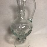 Former pitcher Ewer molded Crystal polished jug Vintage