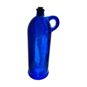 Blue gin bottle