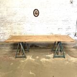 Table plateau tréteaux