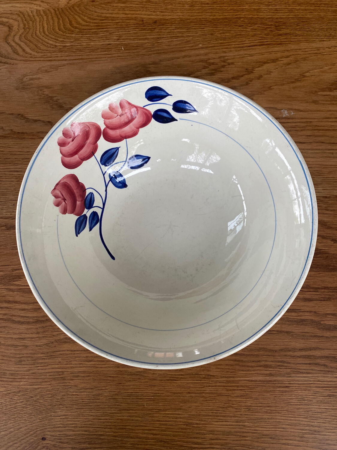 Red pink serving dish