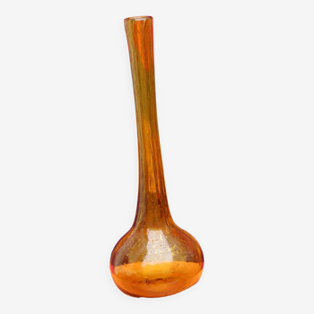 Biot bubble blown glass soliflore