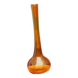 Biot bubble blown glass soliflore