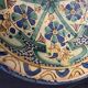 Large Dish Fez Morocco 19th 19th polychrome earthenware 35.3 cm
