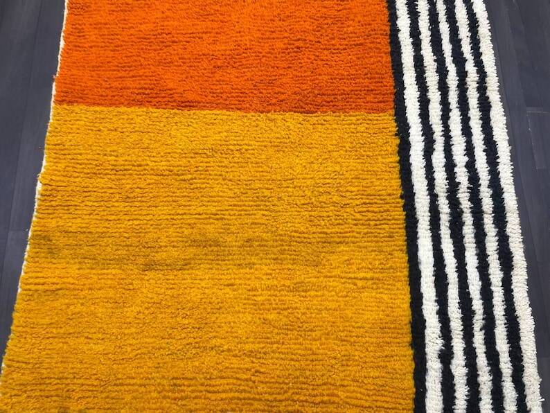 Beni mrirt rug in natural wool size 150 x 250 cm