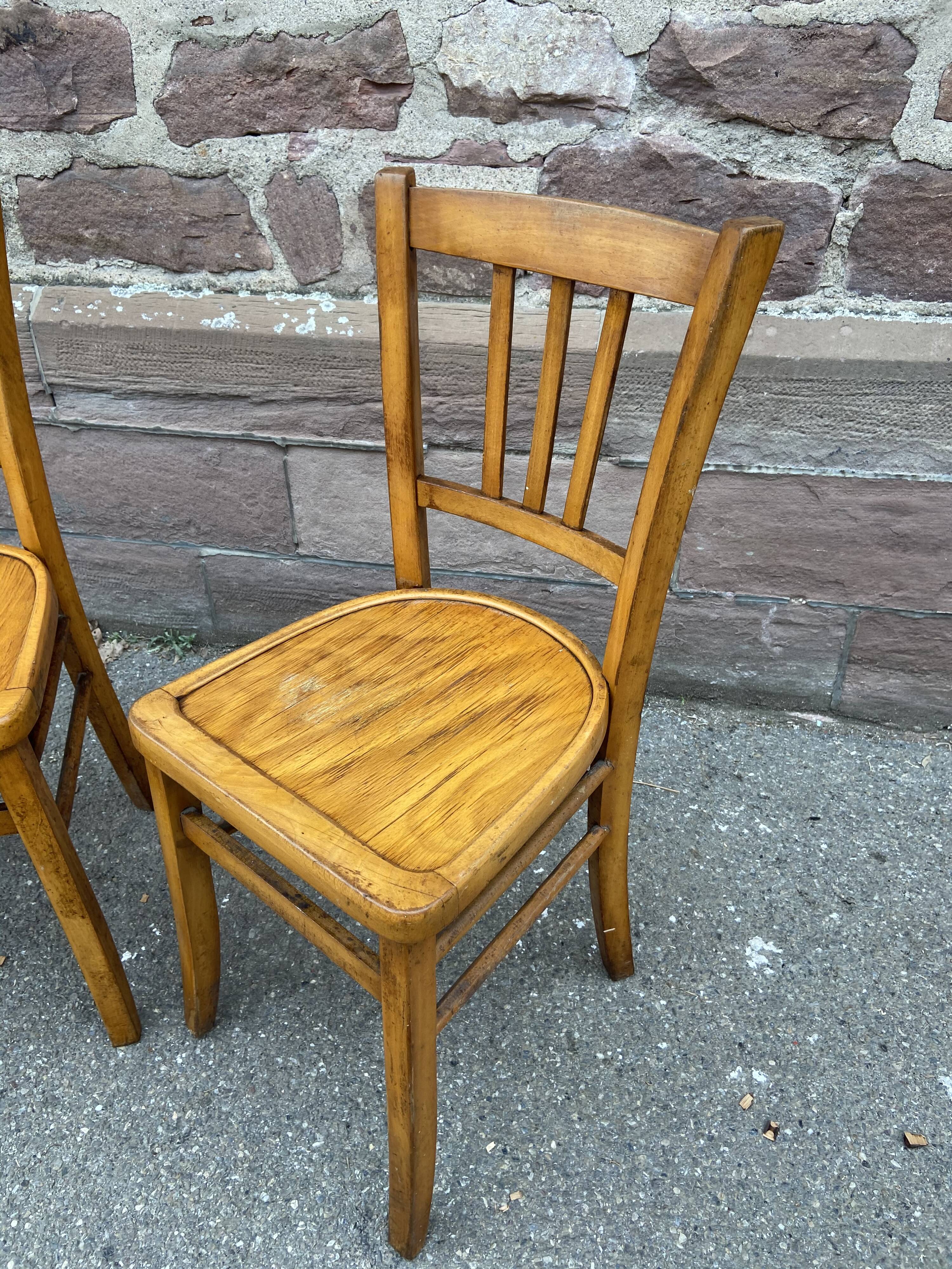 2 Bistro chairs baumann French bistro chair vintage