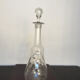 Art Deco stylized flowers carafe with its cap