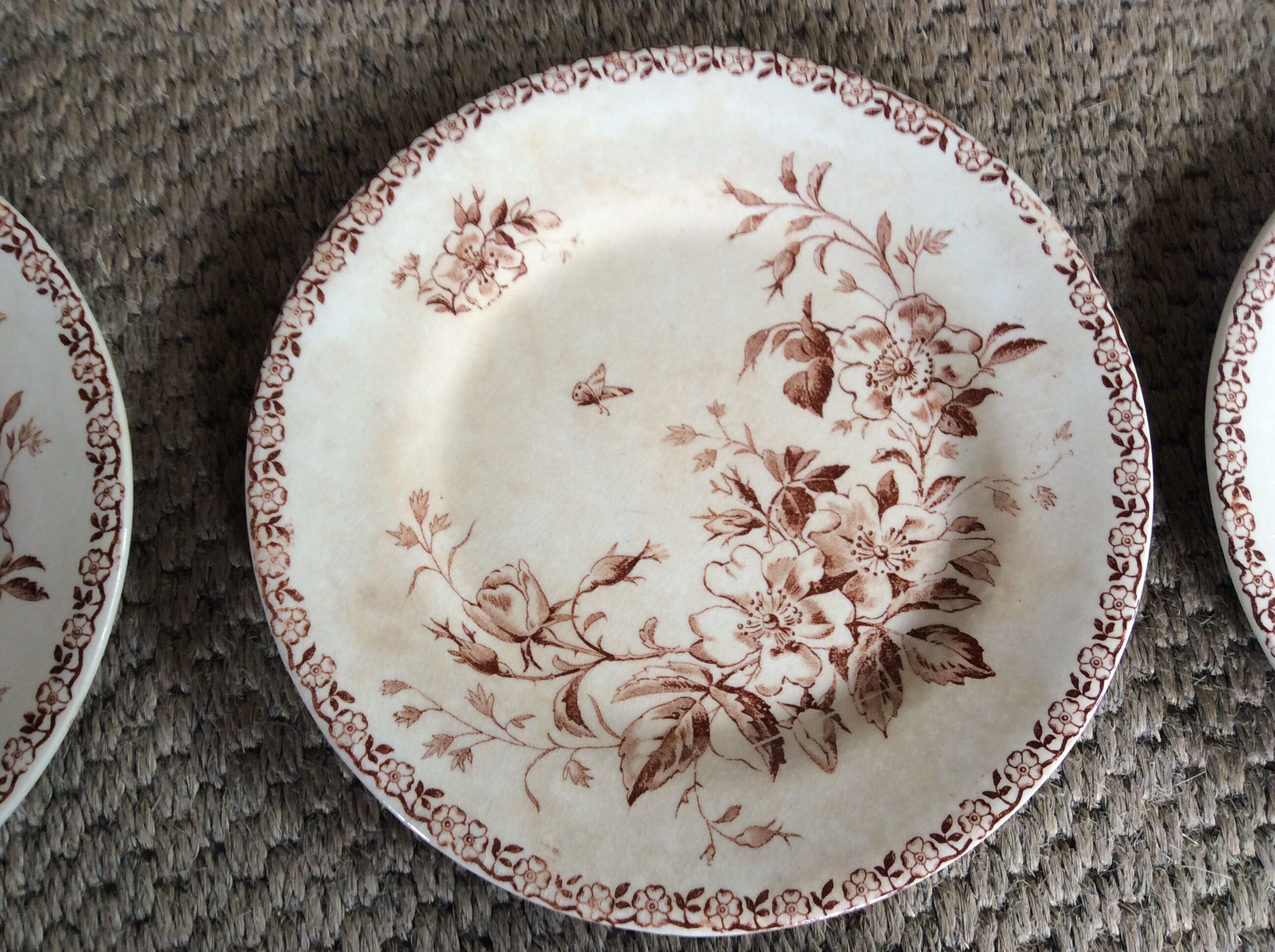 Series of 9 plates Iron Earth