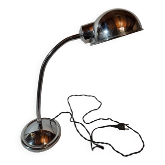 Lampe de bureau articulée en métal chromé années 60