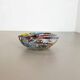 1,1 kg Murano Glass Bowl silver Flakes Shell Ashtray by Dino Martens Italy 1960s
