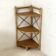 Vintage 1960s rattan corner shelf